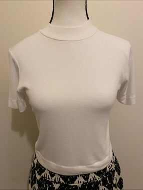 2 Saints Short-Sleeve Mock Neck Top